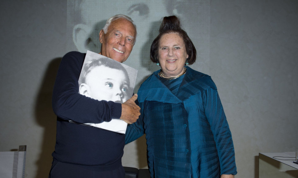 Giorgio Armani ir Suzy Menkes