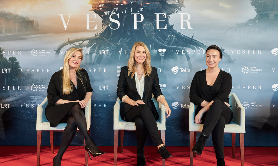 Mokslinės fantastikos filmo „Vesper“ spaudos konferencijoje