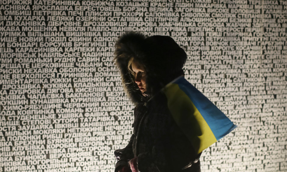 Holodomoro aukų pagerbimas Kijeve, 2014 metais.