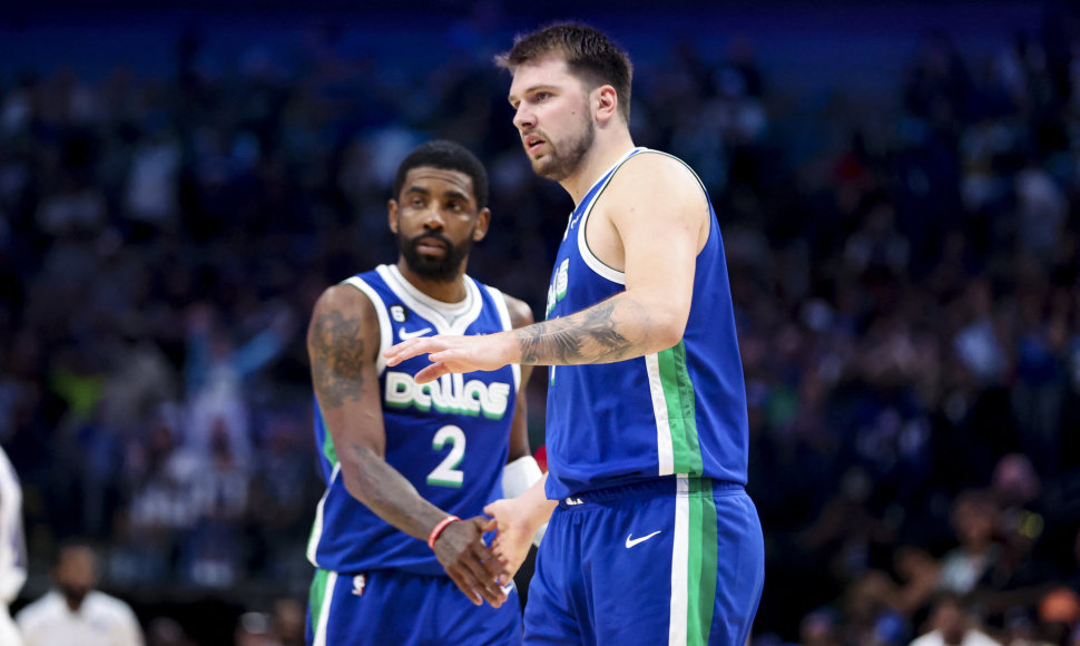 Kyrie Irvingas ir Luka Dončičius