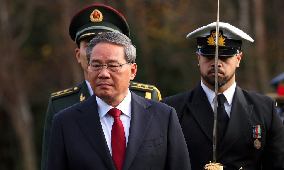 Premjeras Li Qiangas: Kinija ir Naujoji Zelandija turi vengti kliūčių santykiuose / HAGEN HOPKINS / AFP