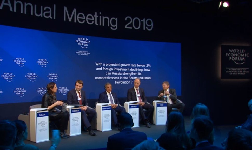 Diskusija Davose apie Rusiją