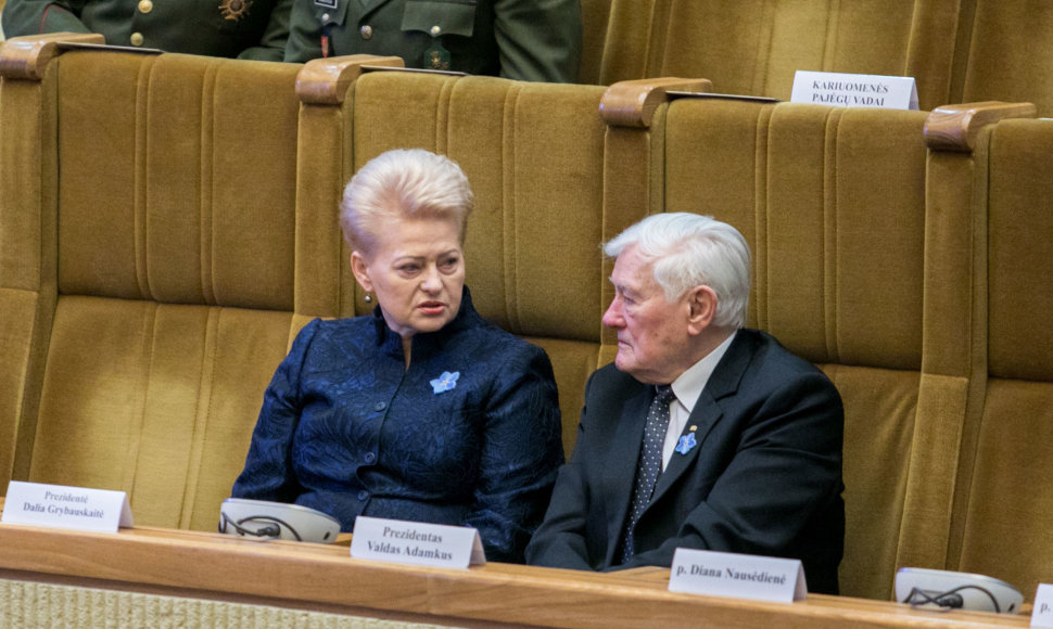 Dalia Grybauskaitė ir Valdas Adamkus