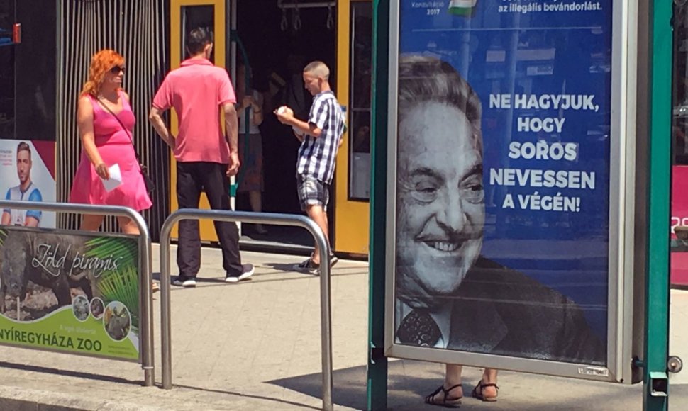 Prieš George'ą Sorosą nukreipta reklaminė kampanija Vengrijoje