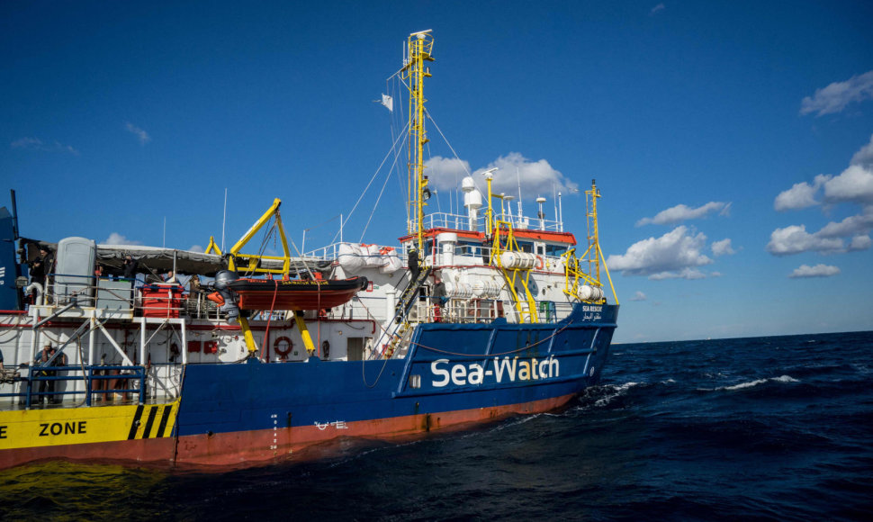 Laivas „Sea Watch 3“ su nelegaliais migrantais