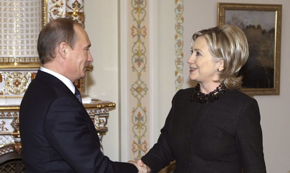 Vladimiras Putinas ir Hillary Clinton