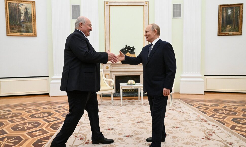 Aliaksandras Luka&scaron;enka ir Vladimiras Putinas