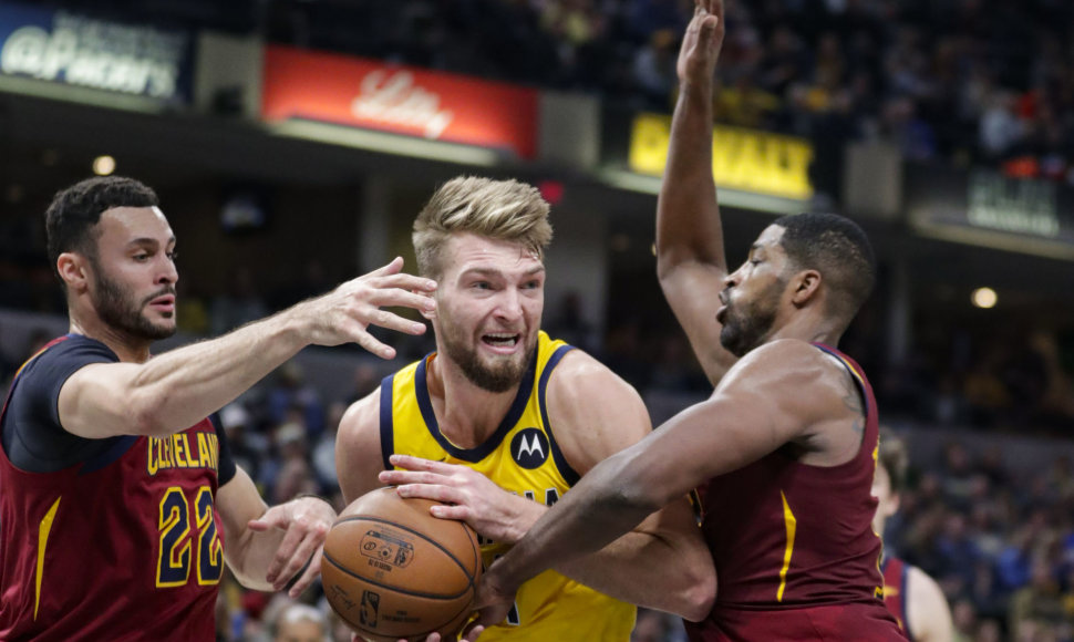 Domantas Sabonis ir „Indiana Pacers“ namie pranoko „Cleveland Cavaliers“ klubą.