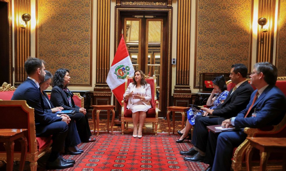 Peru prezidentė Dina Boluarte