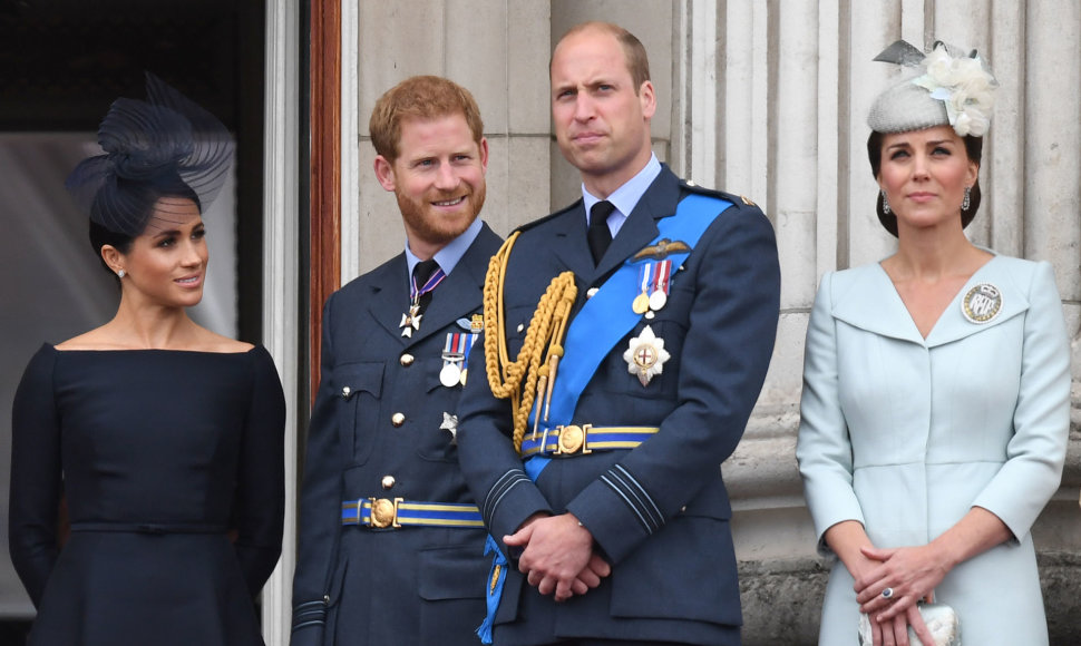 Meghan Markle, princas Harry, princas Williamas ir Kate Middleton