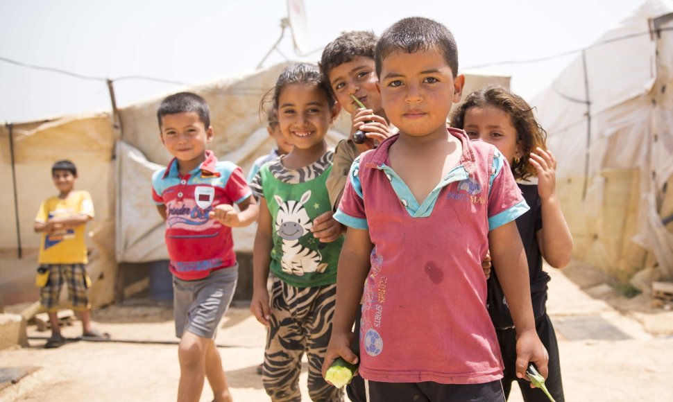 Vaikai pabėgėlių stovyklose