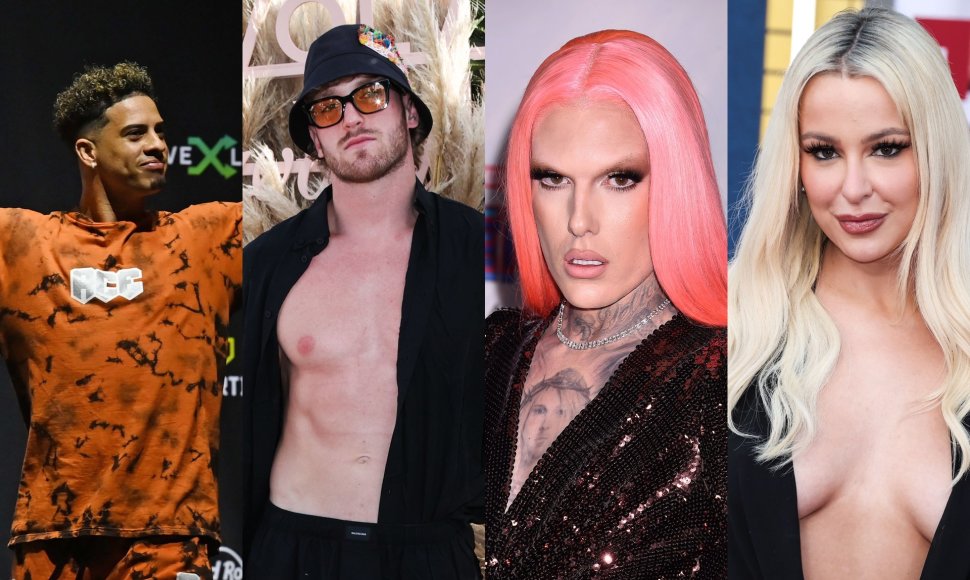 Austinas McBroomas, Loganas Paulas, Jeffree Star, Tana Mongeau