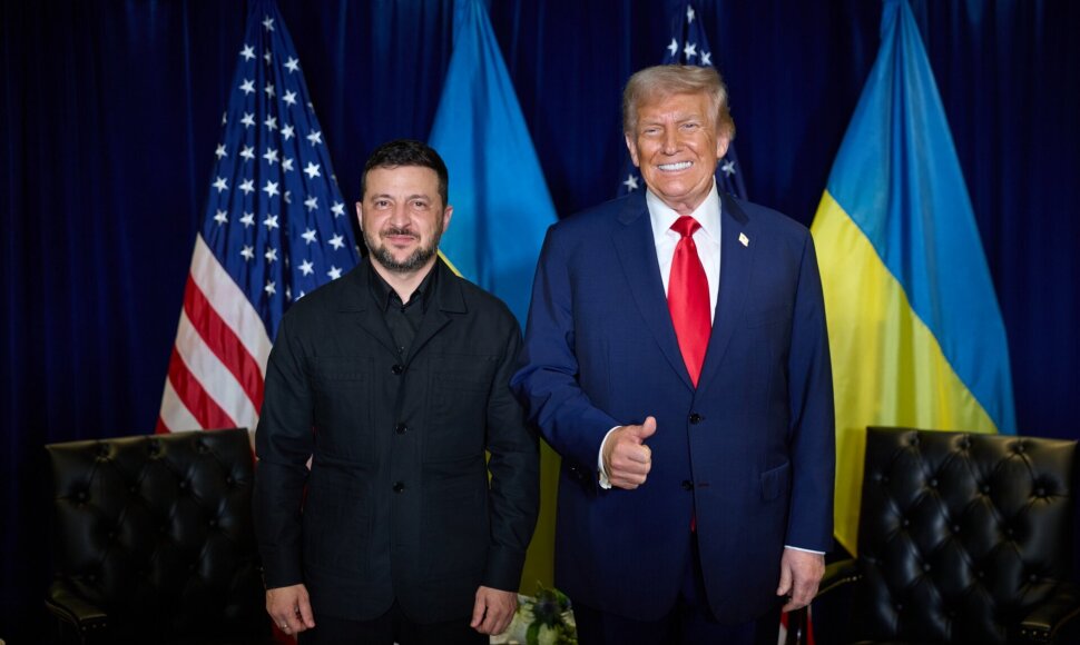 Volodymyras Zelenskios ir Donaldas Trumpas / Presidential Office of Ukraine / picture alliance / SvenSimon-ThePresidentialOfficeU