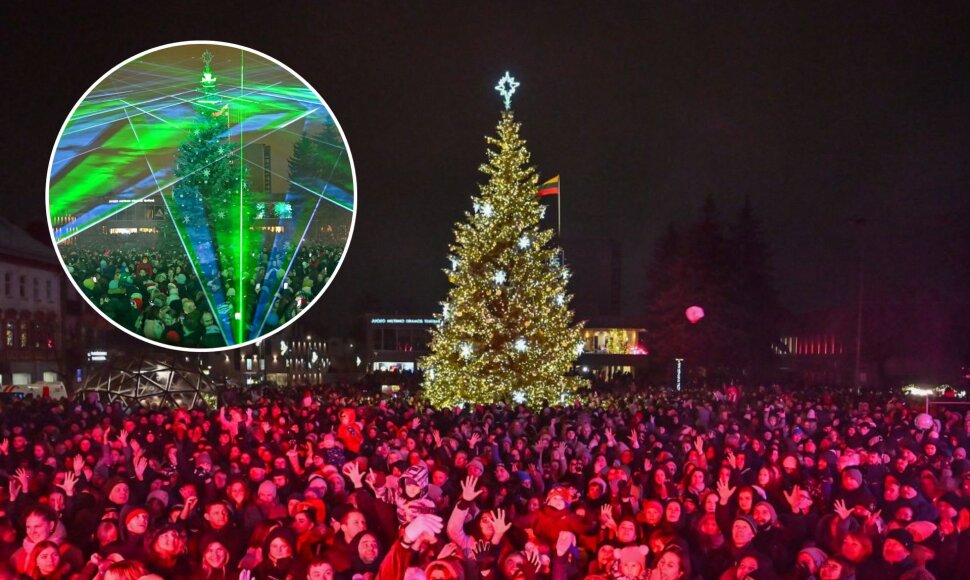 Panevėžio Kalėdų eglės įžiebimas 2025