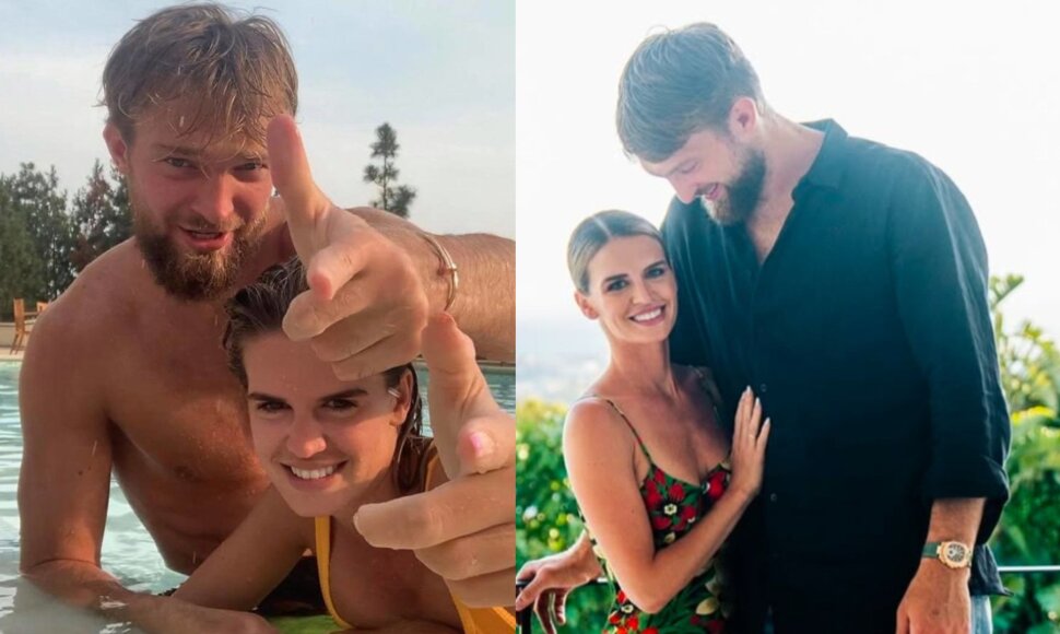 Domantas Sabonis su žmona Shashana