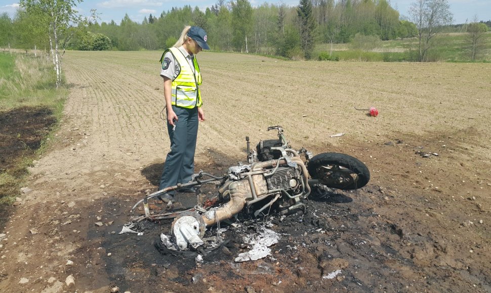 Motociklininko avarija Šilutės rajone