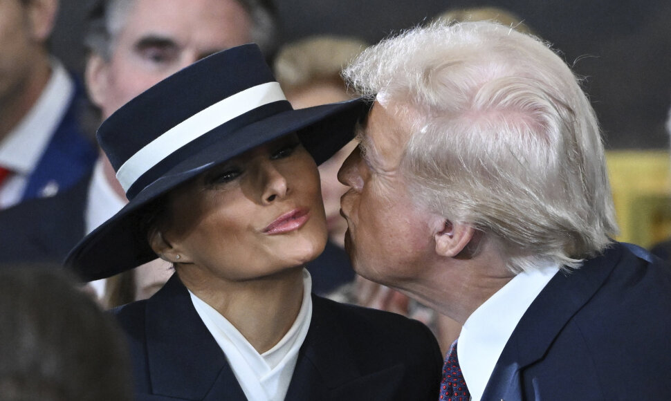 Donaldas Trumpas su žmona Melania