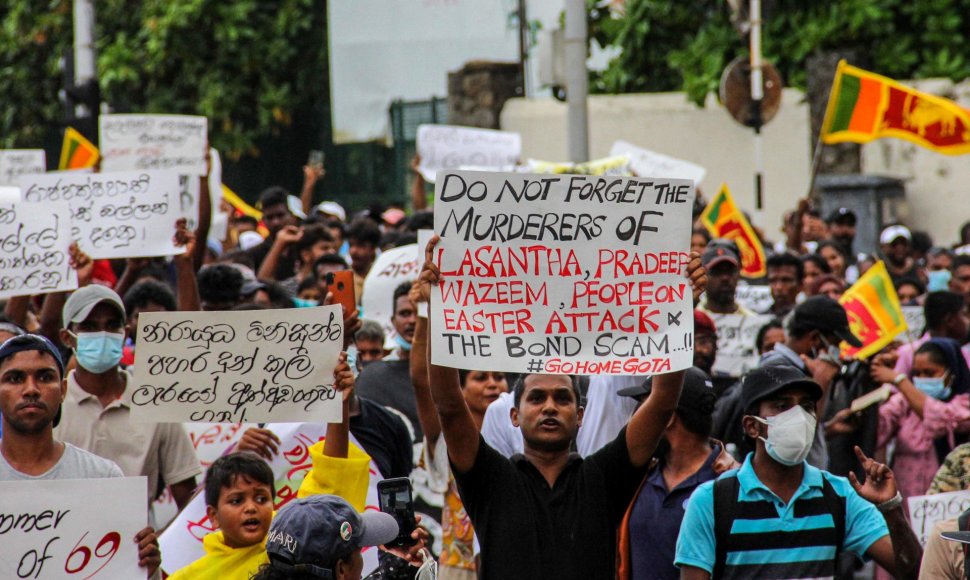 Demonstracija Šri Lankoje