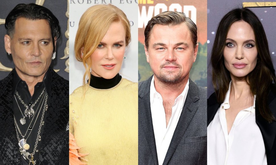 Johnny Deppas, Nicole Kidman, Leonardo DiCaprio, Angelina Jolie
