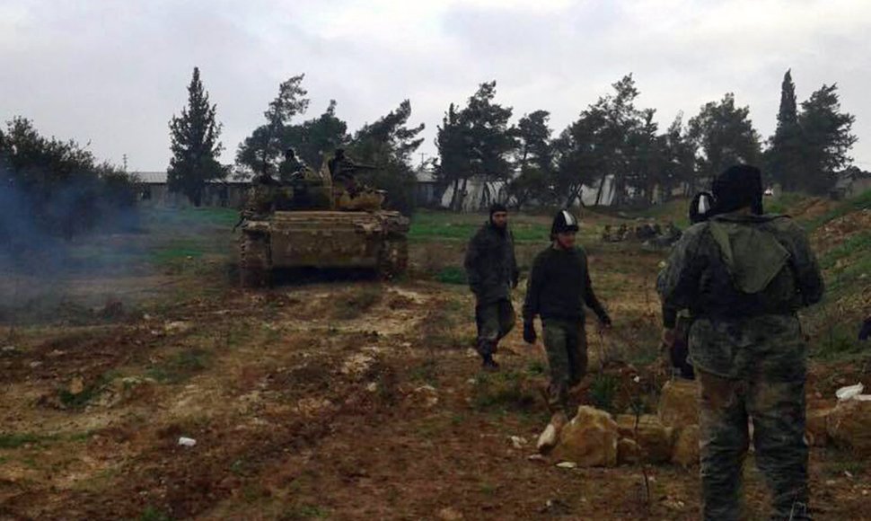 Džihadistų kovotojai Idlibo provincijoje