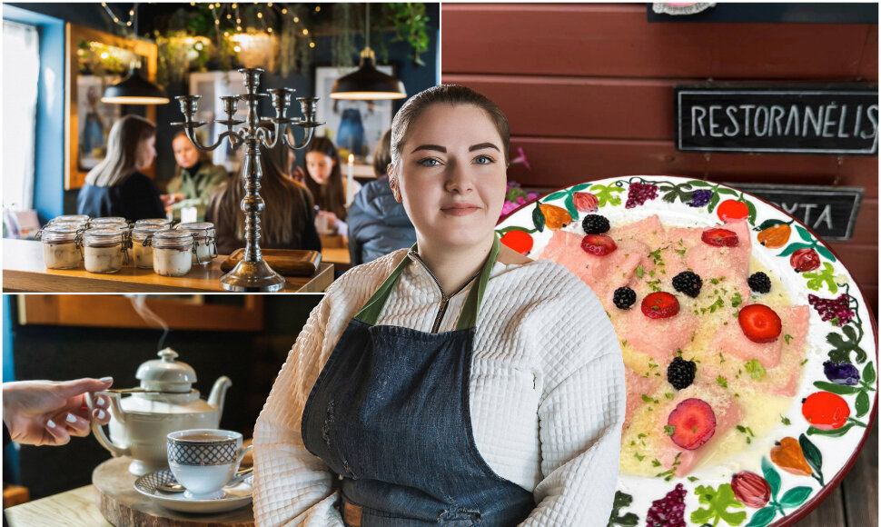 Restoranėlio Anyk&scaron;čiuose darbuotoja Anastasiia Demchenko puikiai kalba lietuvi&scaron;kai