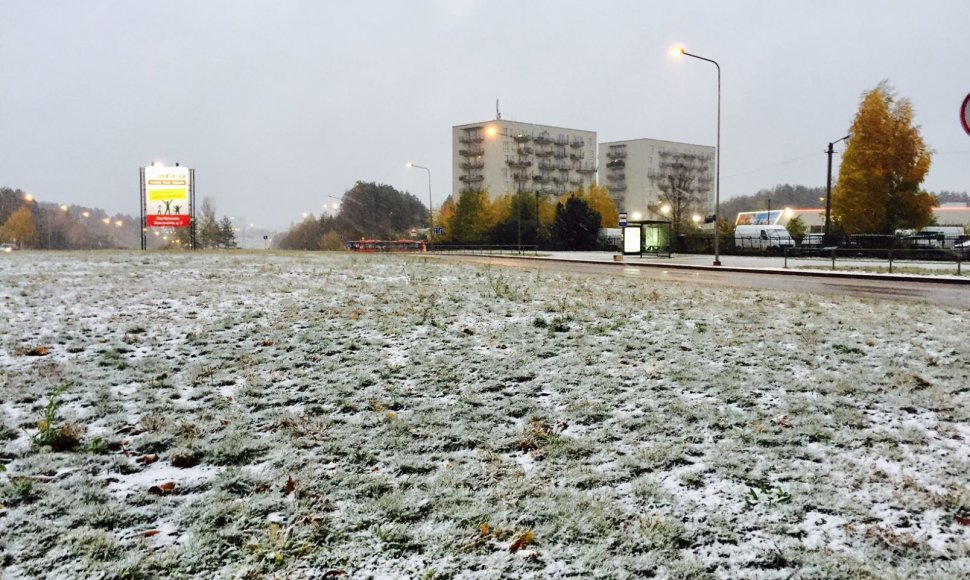 Vilniuje - pirmasis sniegas