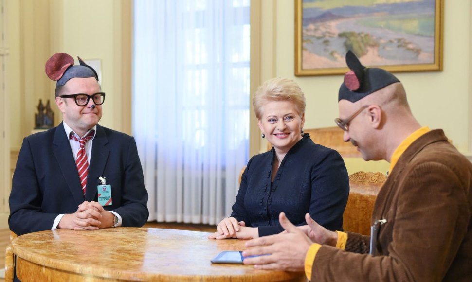 Mauzeris ir Sūrskis su Dalia Grybauskaite