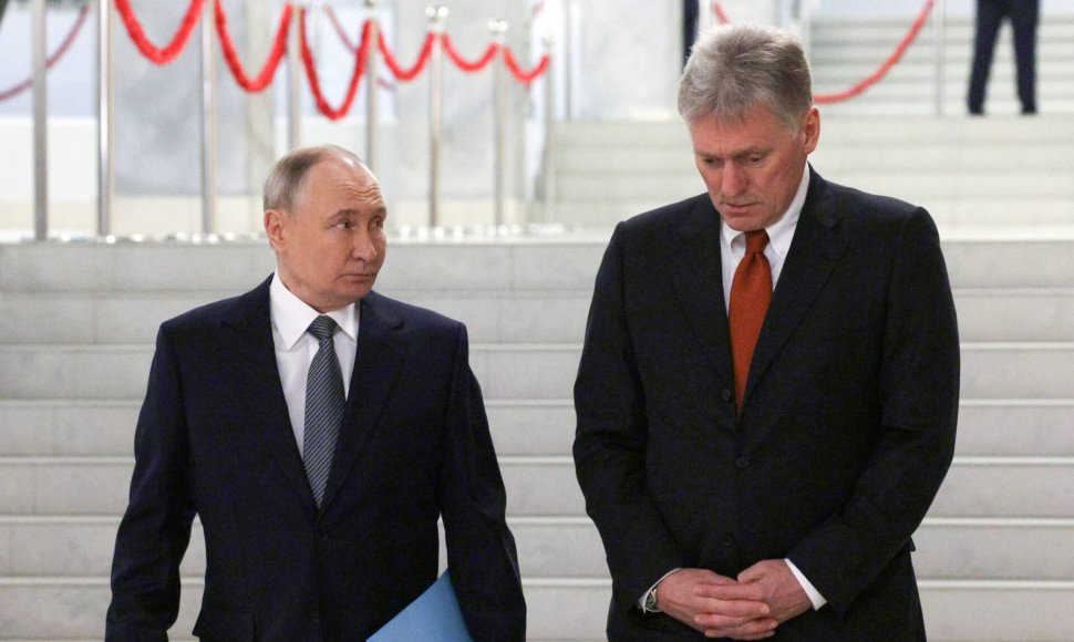Vladimiras Putinas ir Dmitrijus Peskovas