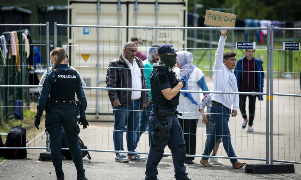 Migrantai Druskininkų užkardoje