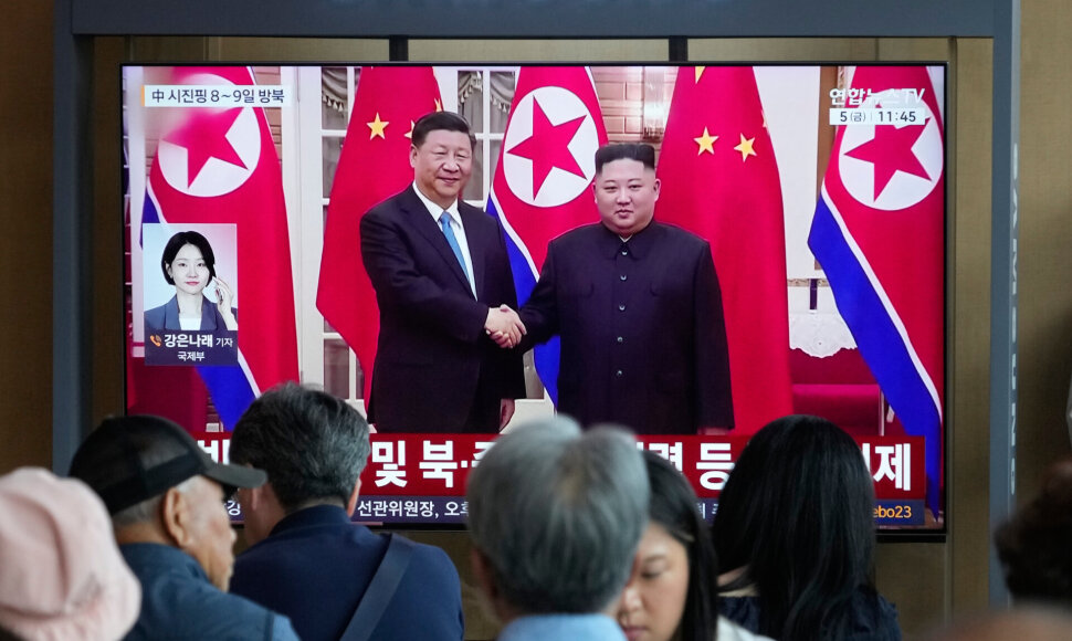 Xi Jinpingas ir Kim Jong Unas /  / AP
