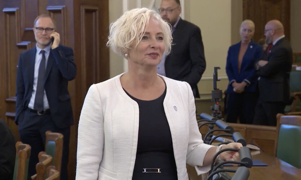 Latvijos Saeimos pirmininkė Daiga Mieriņa