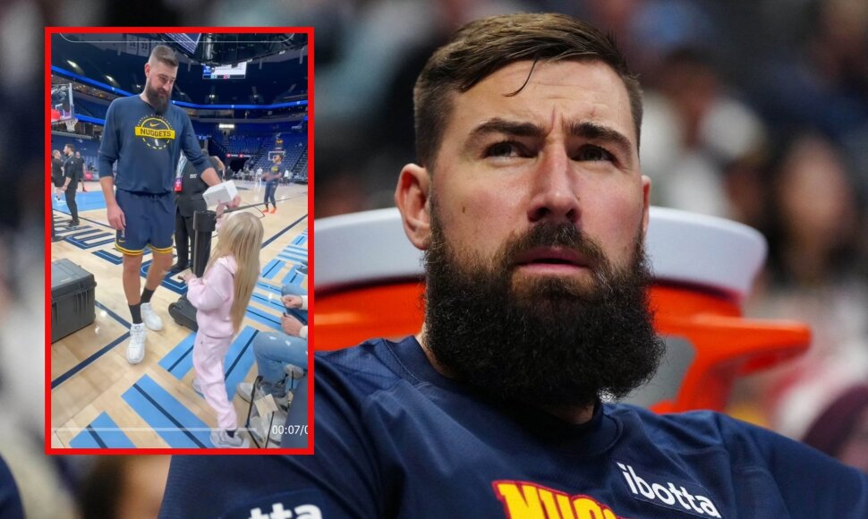 Jonas Valančiūnas su gerbėja