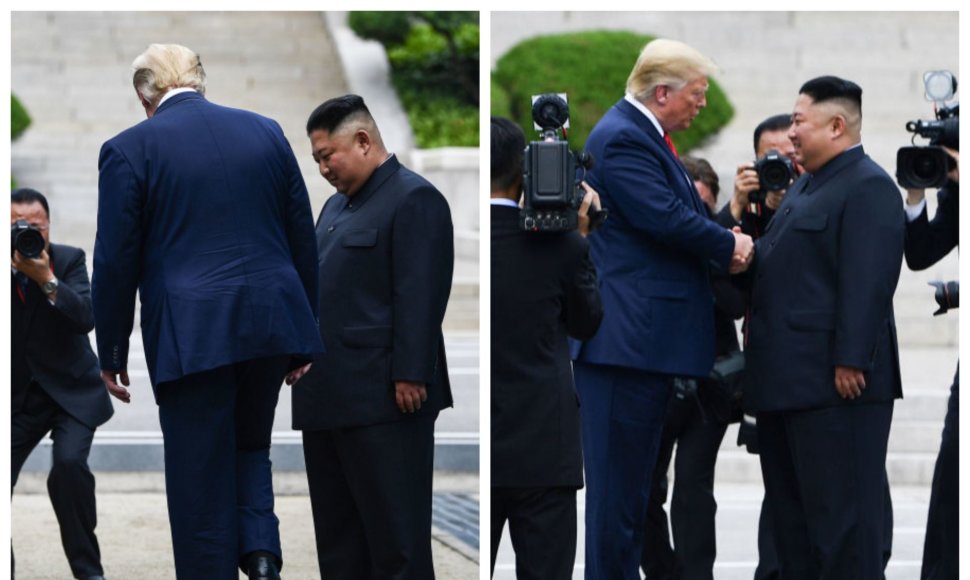 Donaldas Trumpas ir Kim Jong Unas