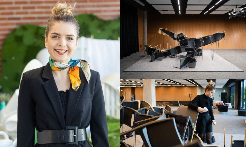 Jolitos Vaitkutės instaliacija Vilniaus oro uoste