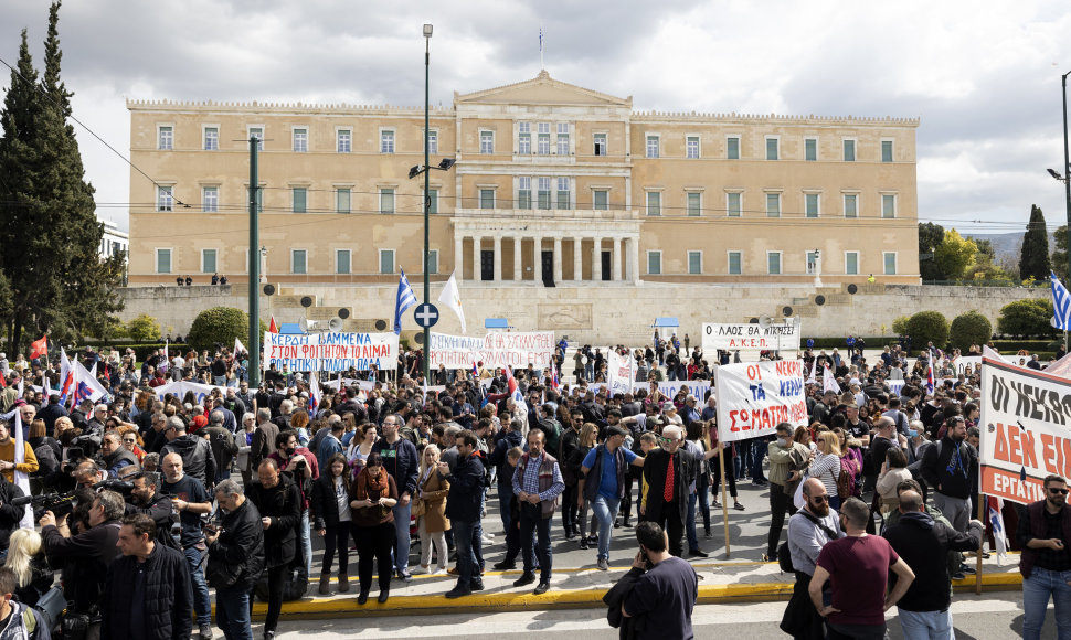 Protestai Graikijoje