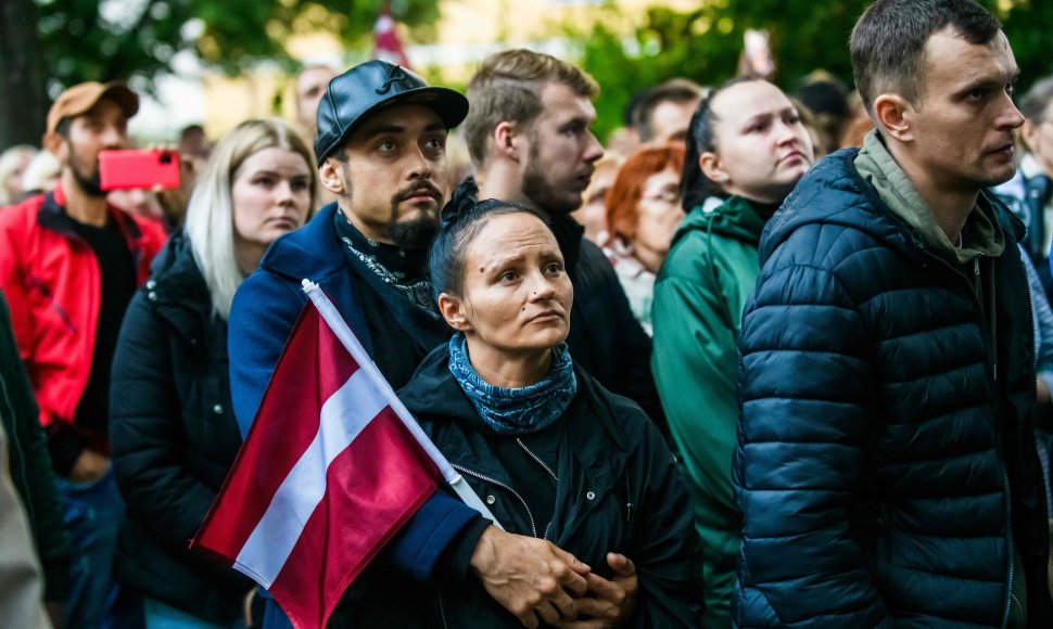 Protestas Latvijoje