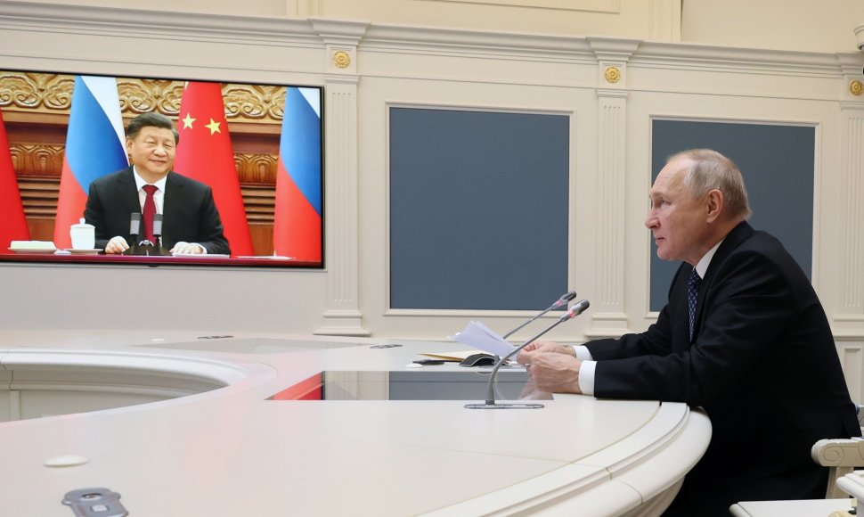Vladimiras Putinas ir Kinijos lyderis Xi Jinpingas