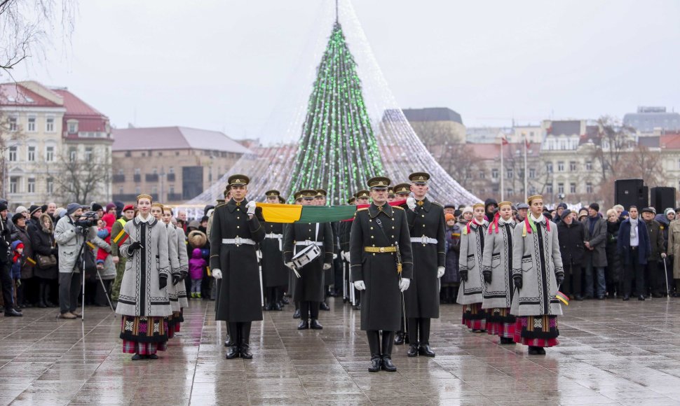 Vilniuje vyko Lietuvos vėliavos dienos minėjimas.