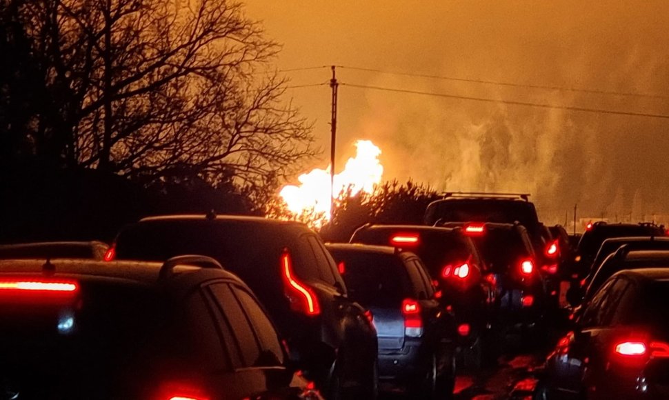 Sprogęs dujotiekis Pasvalio rajone