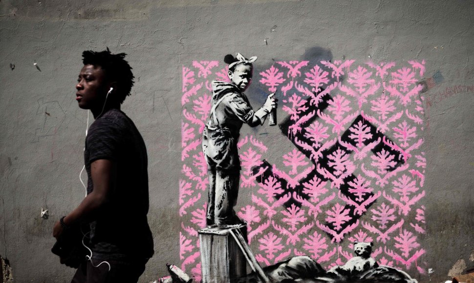 Banksy darbai Paryžiuje