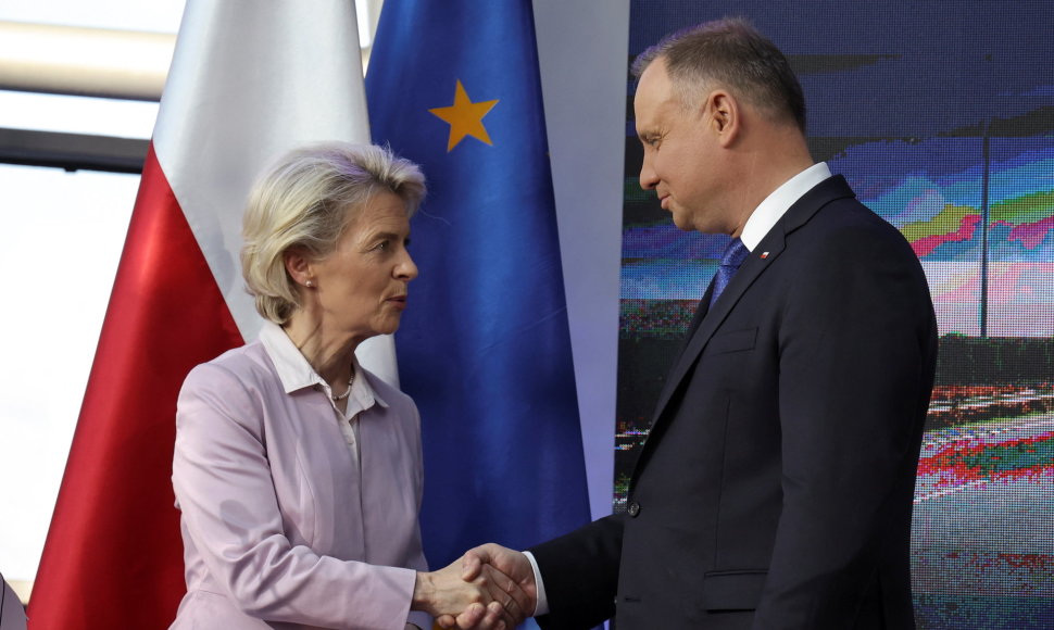 Ursula von der Leyen ir Andrzejus Duda