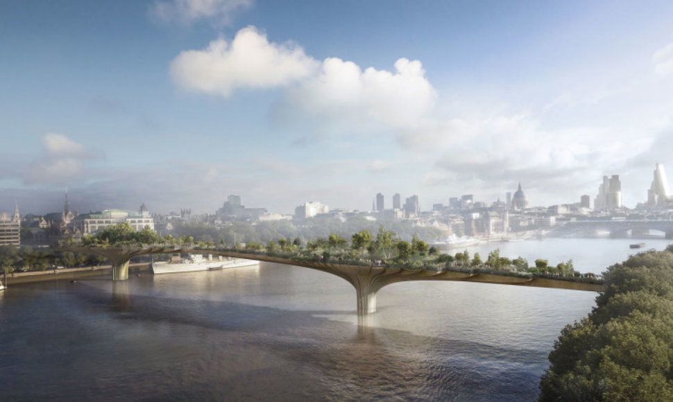 Londone planuota statyti tiltą-sodą