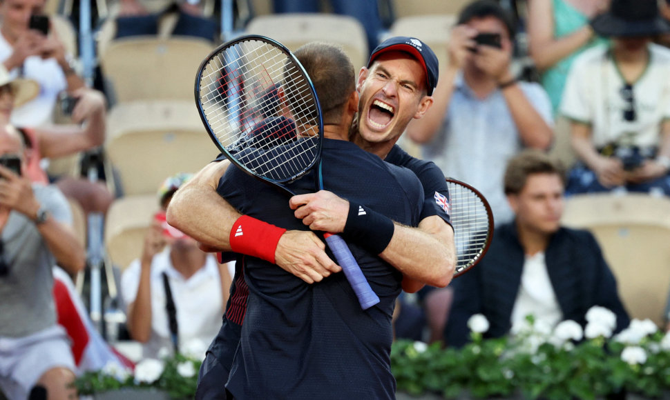 Andy Murray ir Danielis Evansas