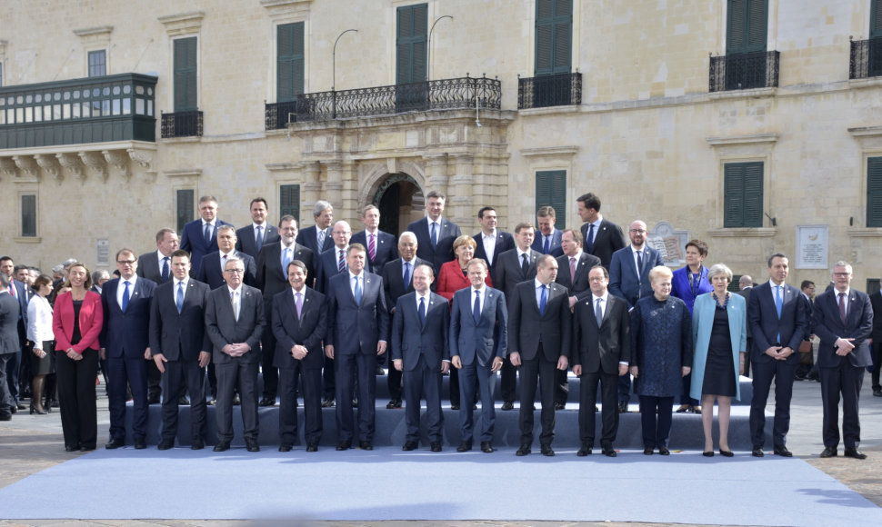 Europos Sąjungos lyderiai susirinko Maltoje