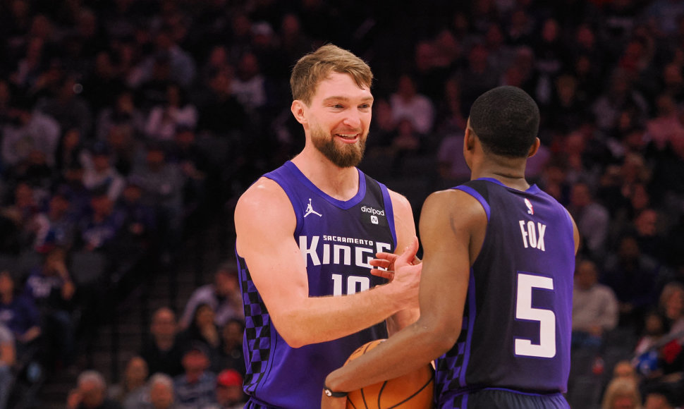 Domantas Sabonis ir De'Aaronas Foxas