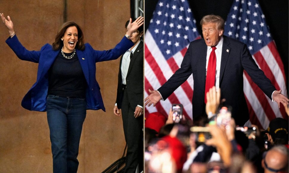 Kamala Harris ir Donaldas Trumpas