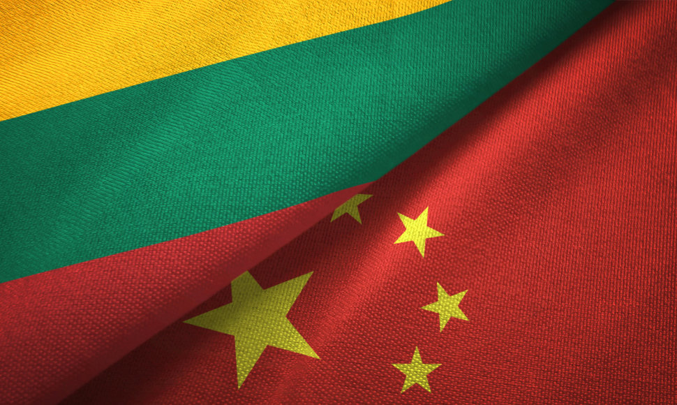 Lietuvos ir Kinijos vėliavos
