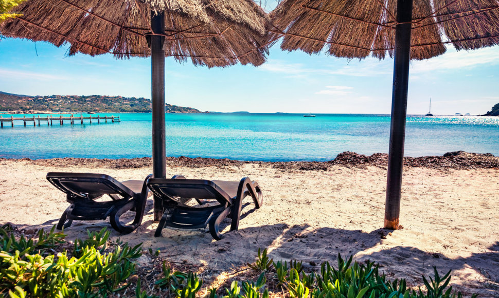 Plage de Santa Giulia, Korsika, Prancūzija