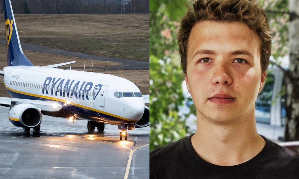 „Ryanair“ lėktuvas, Romanas Protasevičius (Ž.Gedvilos, S.Cichanouskajos štabo nuotr. 15min koliažas)