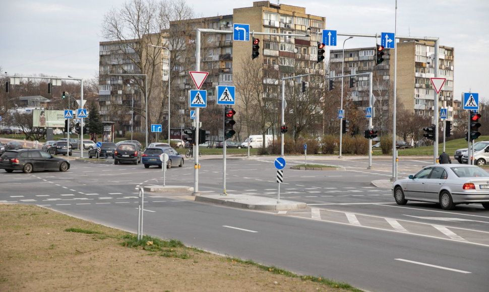 Vilniuje užbaigta Žalgirio-Rinktinės gatvių sankryžos rekonstrukcija